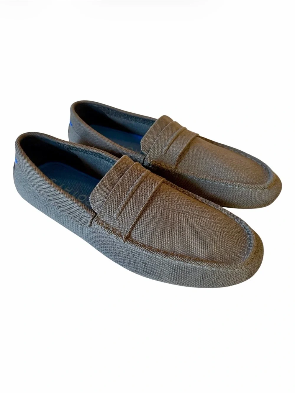 Rothys Mens Gray The Driving Loafer Sz 11 Casual Classic Knit Slip On Shoes